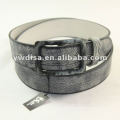 Fashion Plain Leather Belt With Alloy Buckle